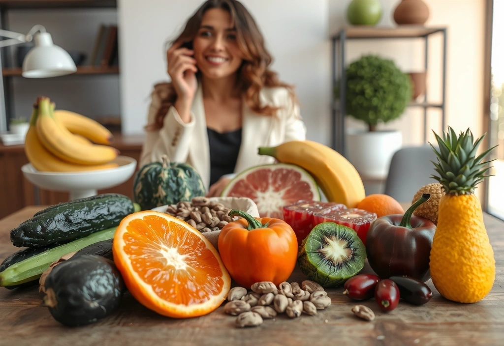 Healthy food and consultation image